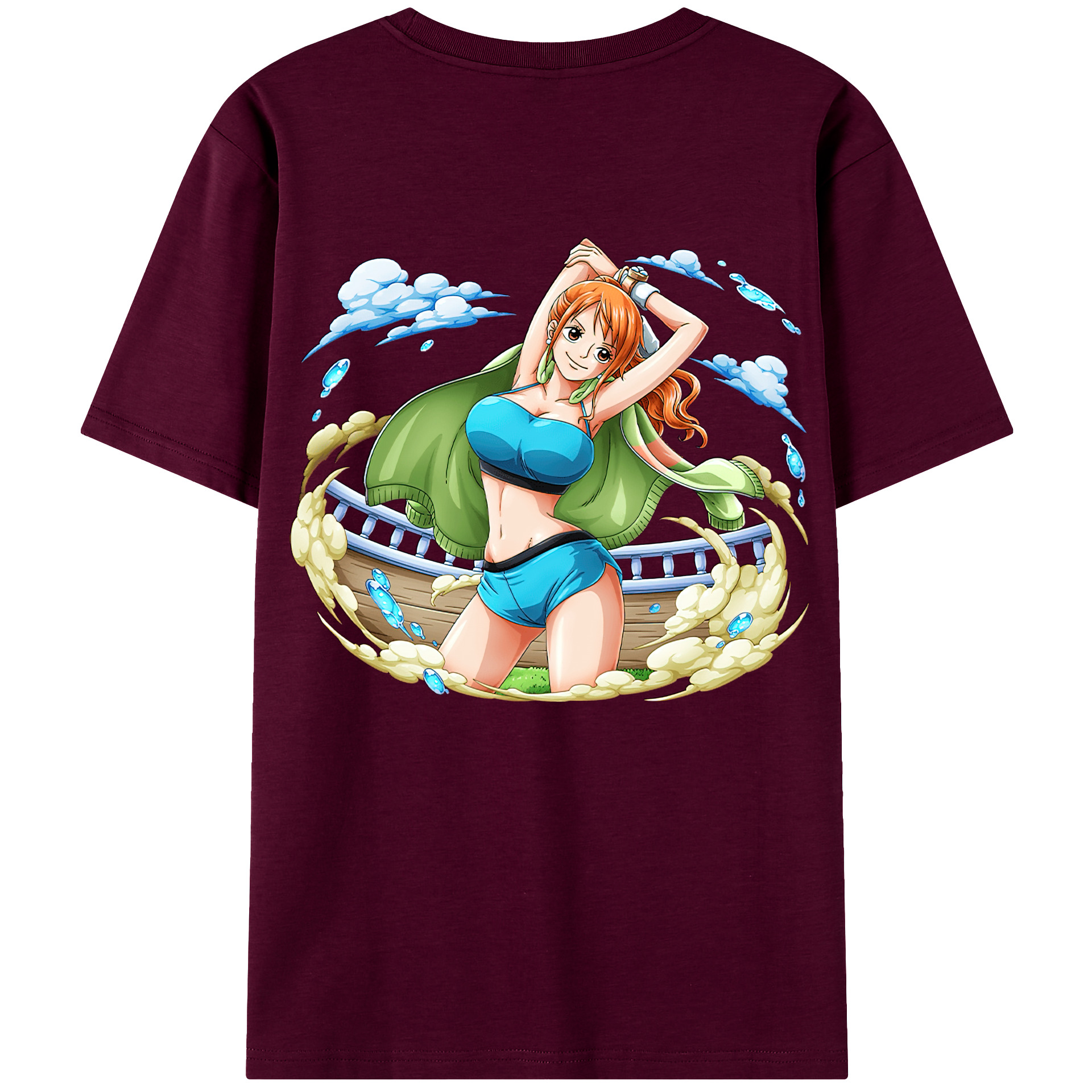 （画像用） ワンピース ナミ ONE PIECE Nami レディース半袖Tシャツ(バックプリント)